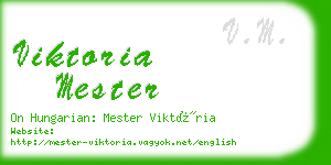 viktoria mester business card